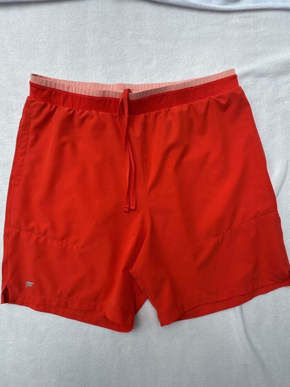 Fabletics Men's Lightweight Athletic Training Shorts w/ Perforated Side Panels